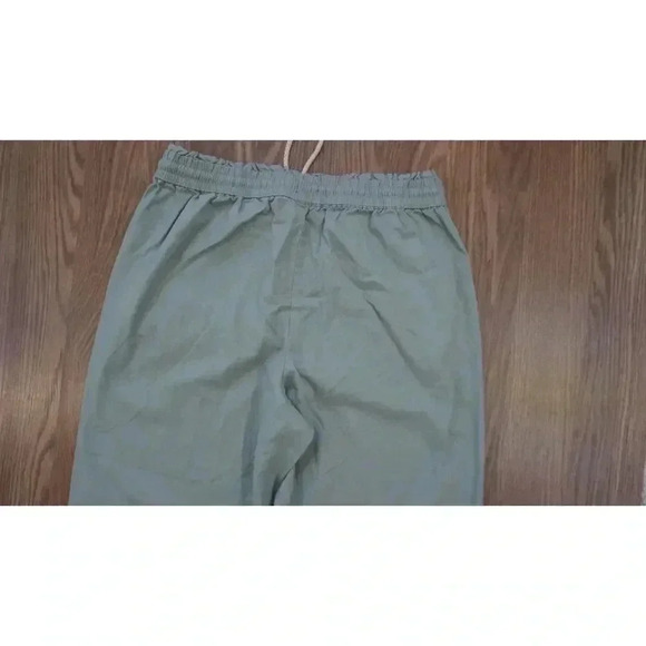J.Crew Linen-Cotton Blend Wide-Leg Paper-Bag Pants, Size 10 - Picture 12 of 13
